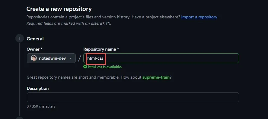 Name GitHub Repository